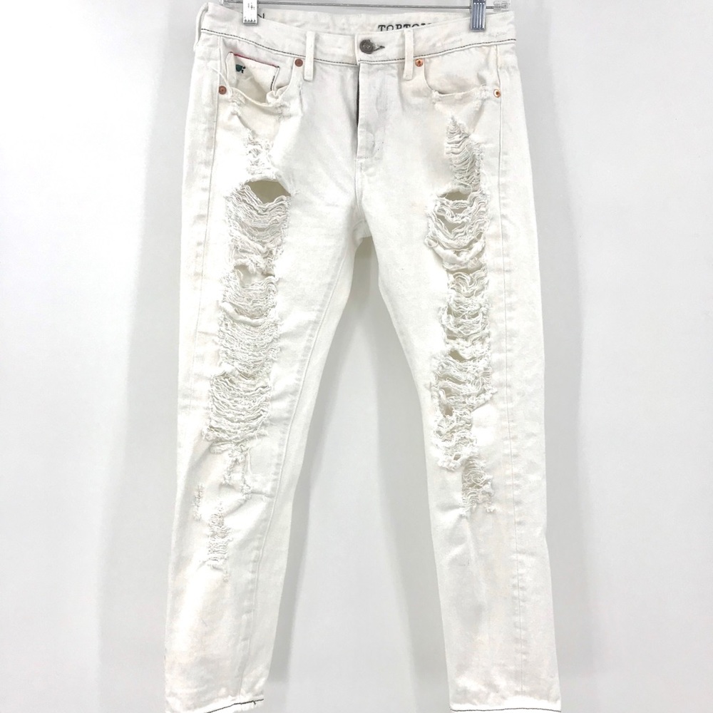 💕SALE💕 Tortoise White Ripped Jeans - Picture 2 of 8